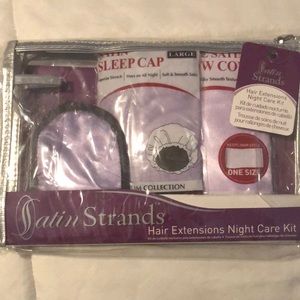 Satin Strands Hair extensions night care kit.